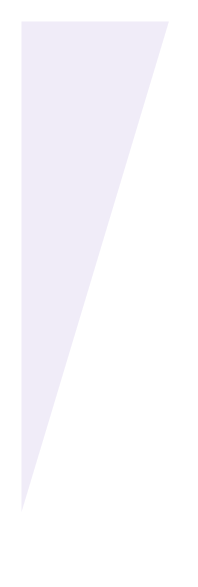 White and purple geometric shape on black.